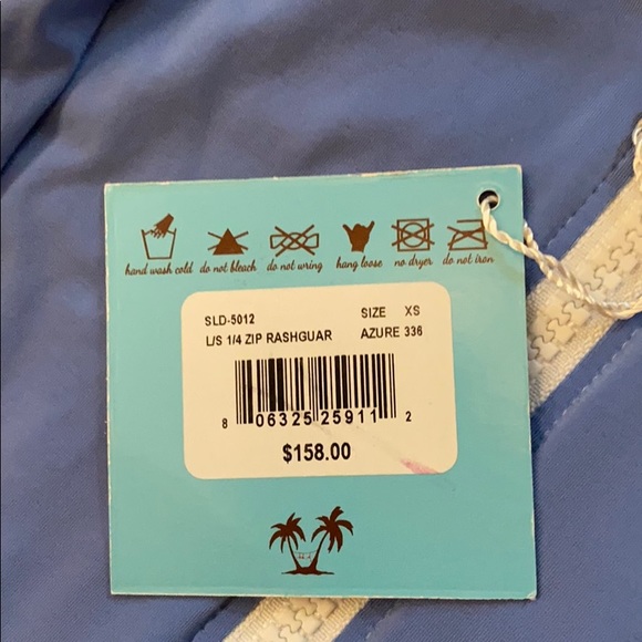 Letarte NWT blue rashguard - Picture 2 of 3